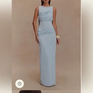 Meshki HENLEY XS slinky drape maxi dress